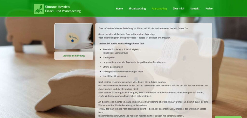 Paarcoaching Therapiepraxis Simone Heyden